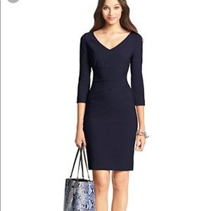 DVF Bevin 3/4 sleeve dress  NEW with tags Navy  10